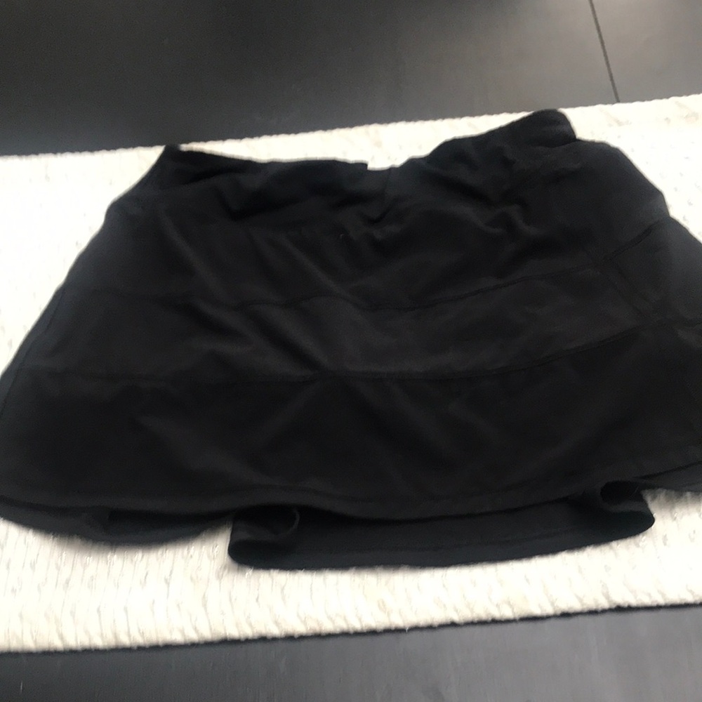 Lululemon Black Athletic Skort Tennis Skirt